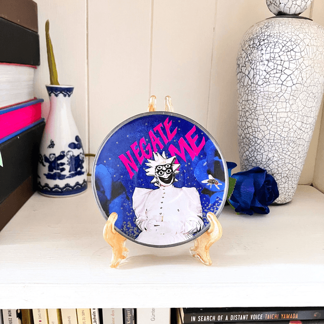 "Negate Me" Blue Upcycled Trinket Dish by House of Frisson