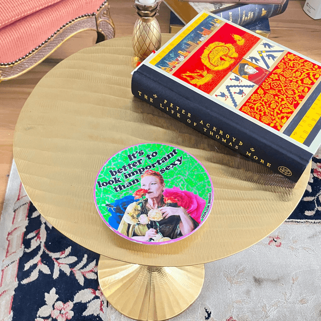 "It's Better to Look Important Than Sexy" Green Upcycled Trinket Dish - House of Frisson