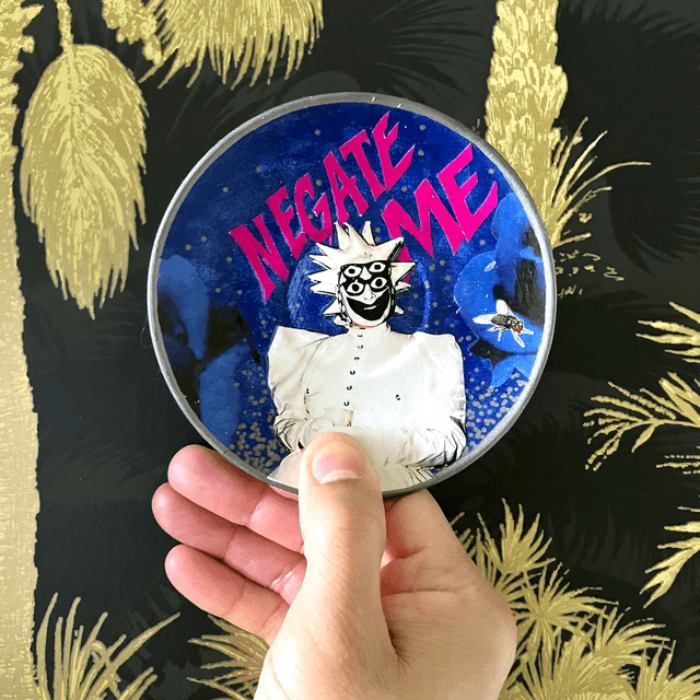"Negate Me" Blue Upcycled Trinket Dish by House of Frisson