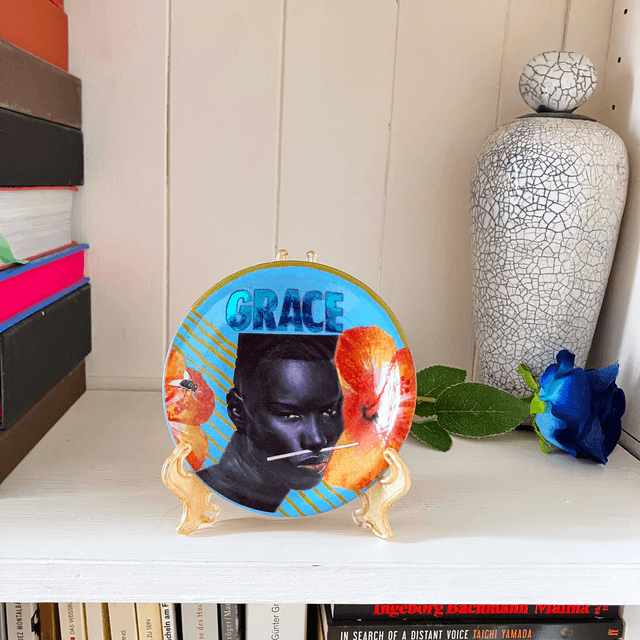 "Grace" Light Blue Upcycled Trinket Dish - House of Frisson