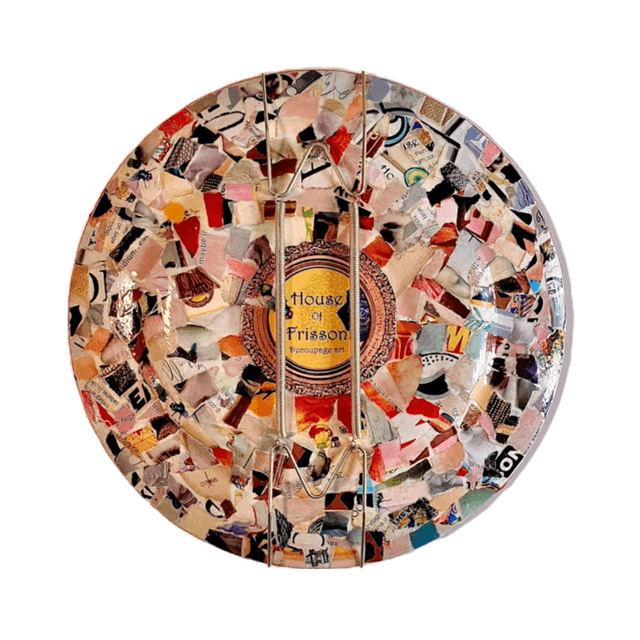 “Let Go" Red Upcycled Wall Plate - House of Frisson