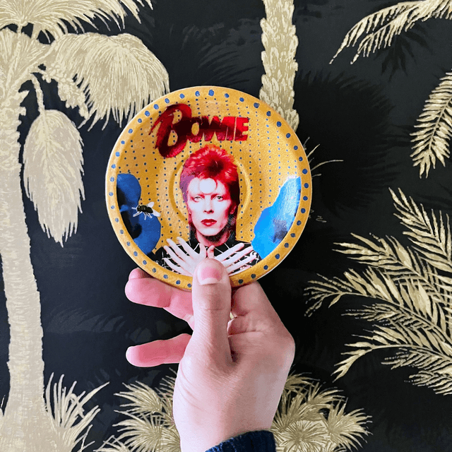 "Bowie" Gold Upcycled Trinket Dish - House of Frisson