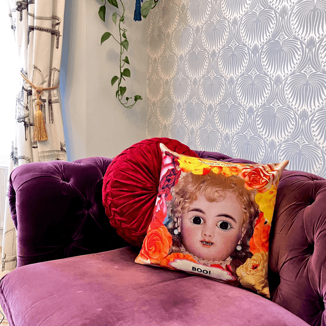 "Boo!" Cushion Cover by House of Frisson
