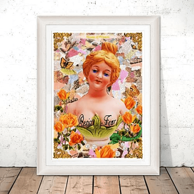 "Resist Fear" A3 Art Print by House of Frisson