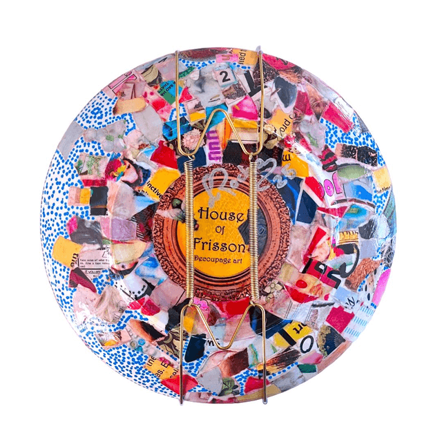 "Try Not To Murder Anyone Today" Blush Upcycled Wall Plate - House of Frisson