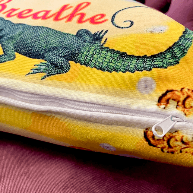 “Just Breathe” Cushion Cover by House of Frisson