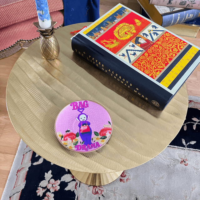 "Bag Drama" Pink Upcycled Trinket Dish by House of Frisson