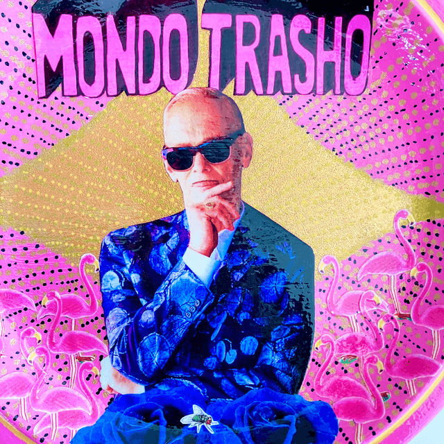 "Mondo Trasho" Pink Upcycled Wall Plate - House of Frisson