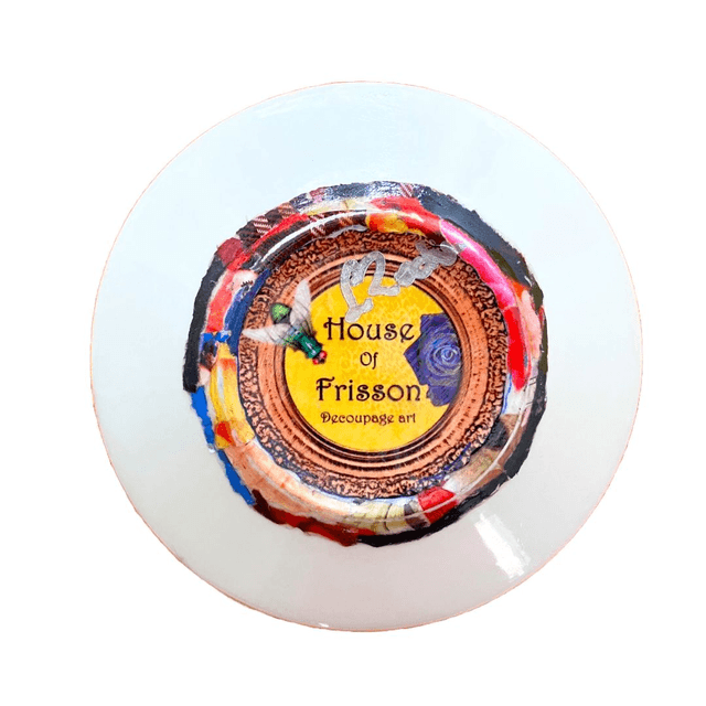 "Daily Mail Readers, Seek Help" Orange Upcycled Trinket Dish by House of Frisson