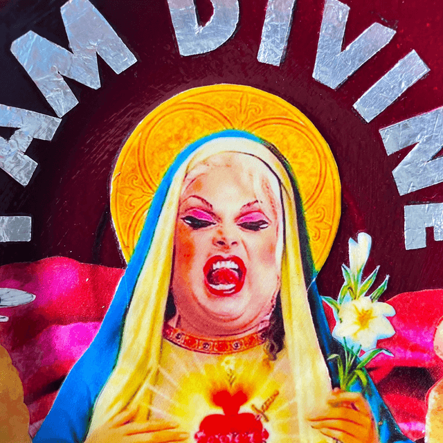 "I Am Divine" Maroon Upcycled Trinket Dish - House of Frisson
