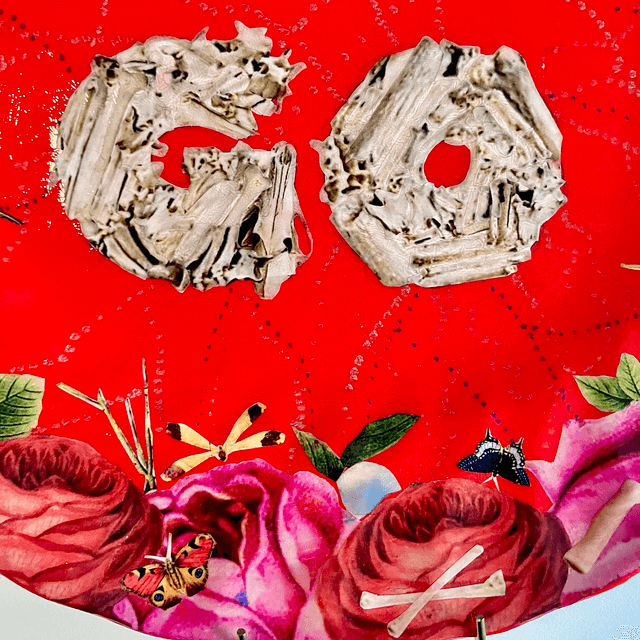 “Let Go" Red Upcycled Wall Plate - House of Frisson