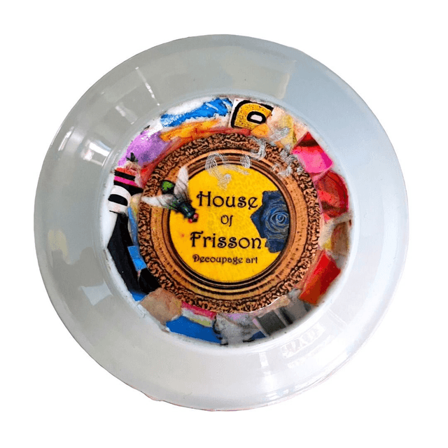 "Elvira" Pink Upcycled Trinket Dish - House of Frisson
