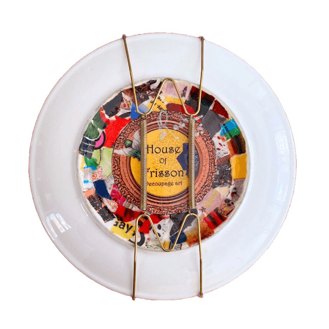 "When Your Life Story Needs No Words" Pink Upcycled Wall Plate - House of Frisson