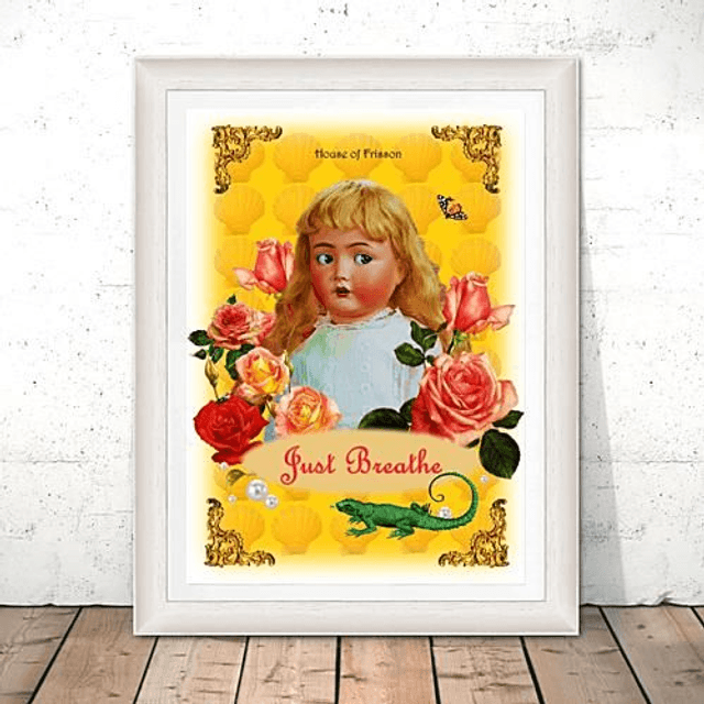 "Just Breathe" A3 Art Print by House of Frisson