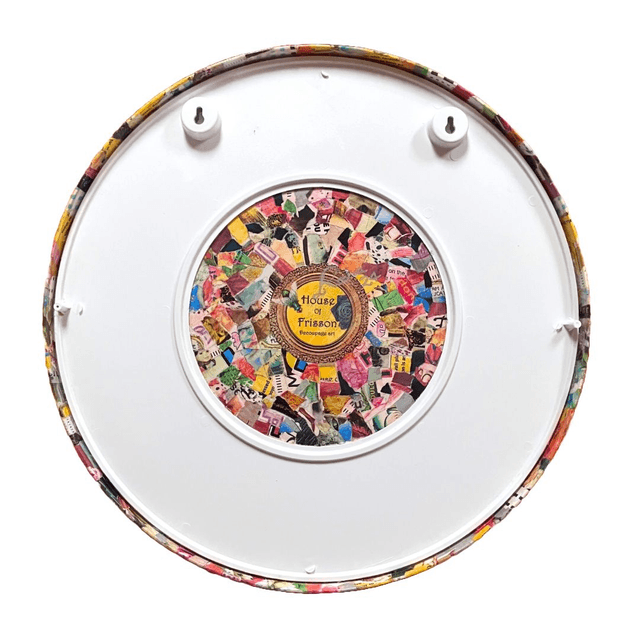 Green Snakes Upcycled Mirror - "Tropical Punk 2" - by House of Frisson