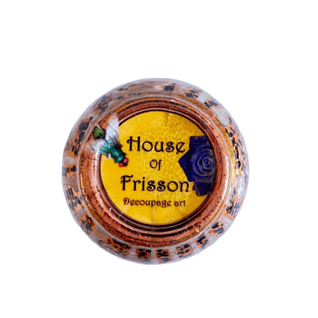 Bronze Upcycled Flower Vase - "Bones & Roses" - by House of Frisson