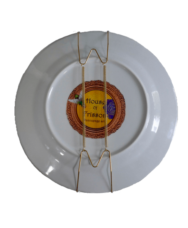 “I Like Work. It Fascinates Me. I Can Sit And Look At It For Hours” Green Upcycled Wall Plate - House of Frisson