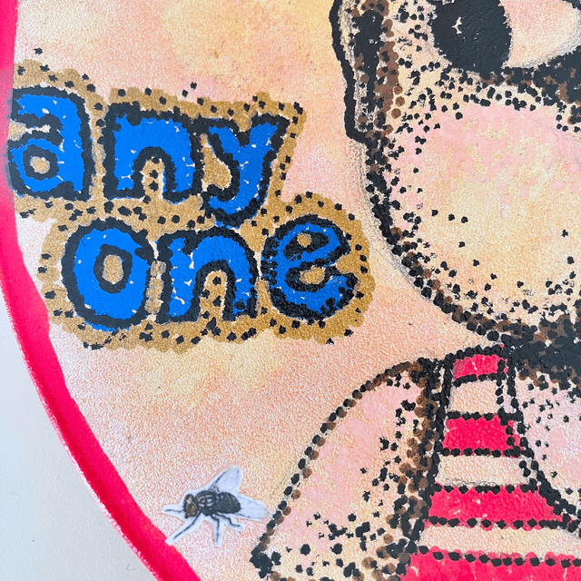 "Try Not To Murder Anyone Today" Blush Upcycled Wall Plate - House of Frisson