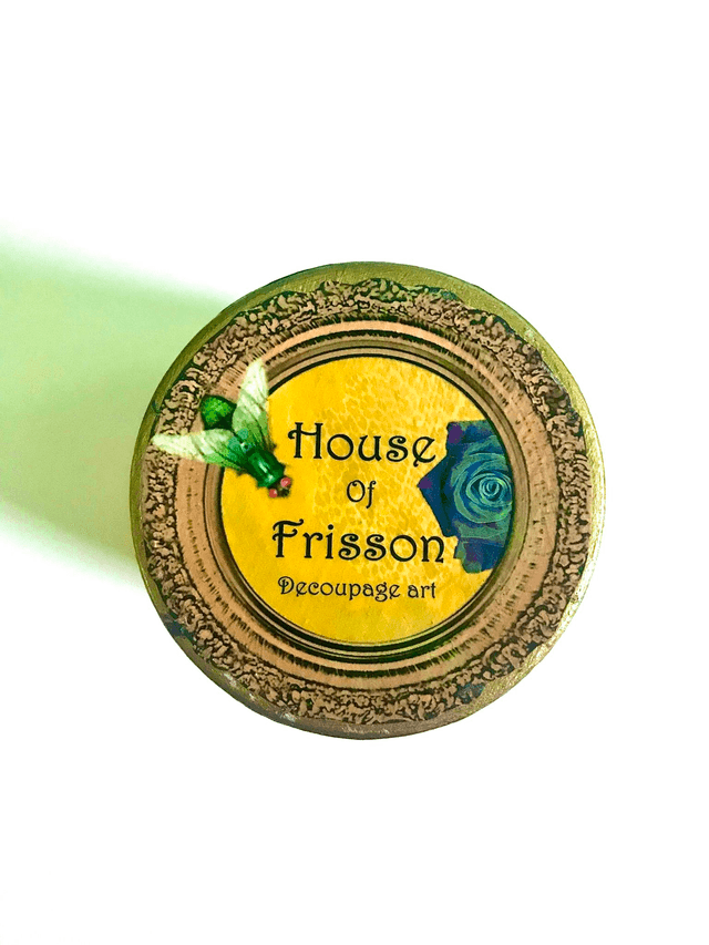 Gold “Doll Face Flower” Vase/Plant Pot/Utensil Holder - House of Frisson