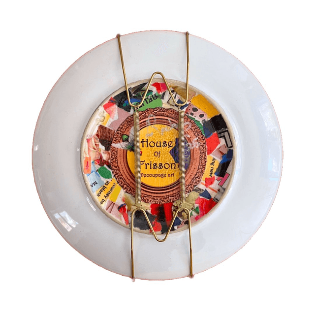 "Tax-Free Love" Purple Upcycled Wall Plate - House of Frisson