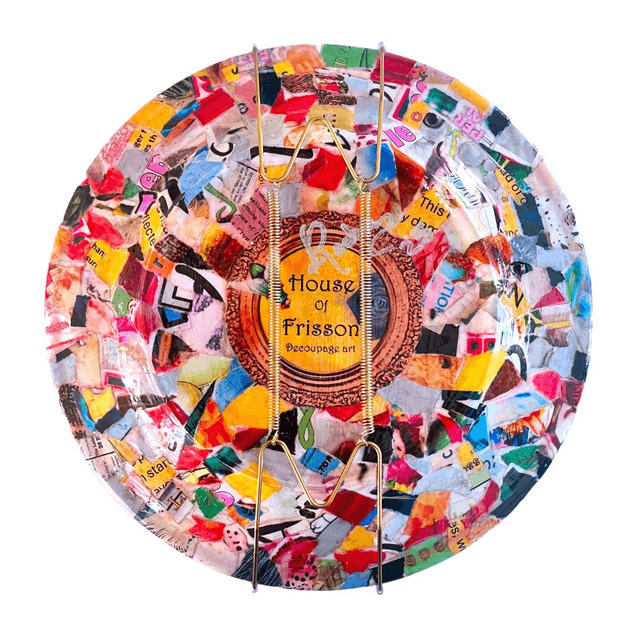 "Bleh" Green Upcycled Wall Plate - House of Frisson