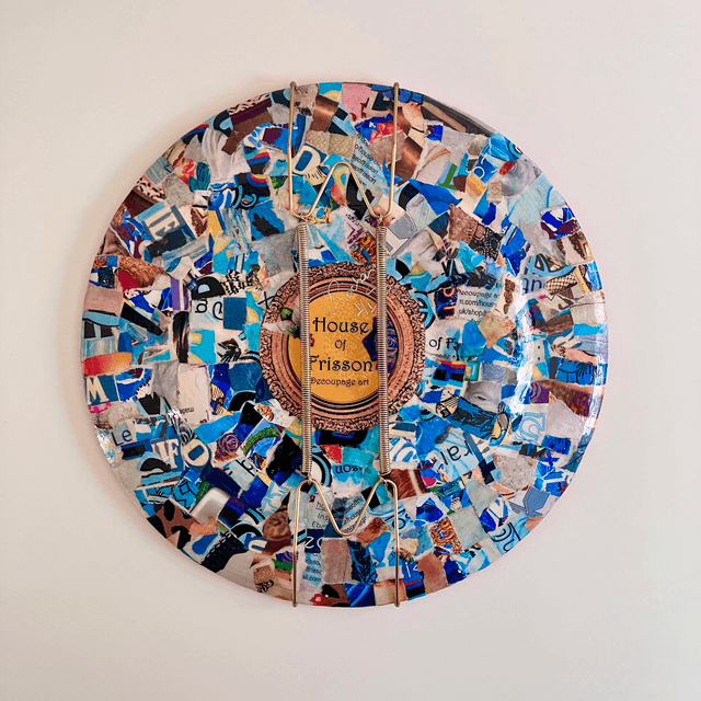 “Desire” Fuchsia Upcycled Wall Plate - House of Frisson