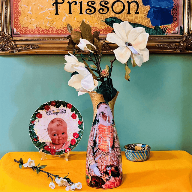 Gold “Be Nice Or Get Lost” Upcycled Flower Vase - House of Frisson