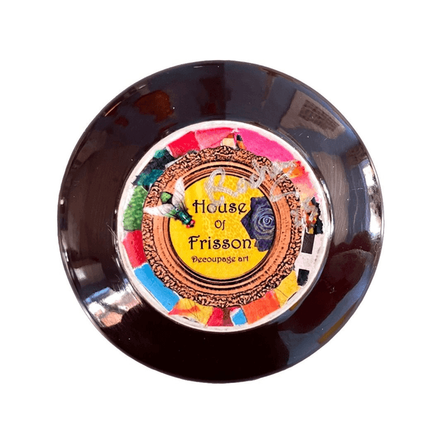"Negate Me" Blue Upcycled Trinket Dish by House of Frisson