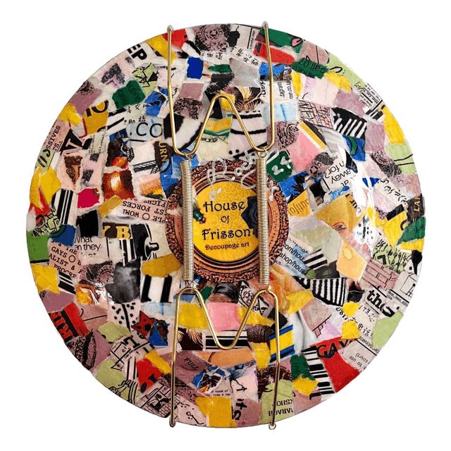 "Looking Good Keeps Me Out Of Trouble" Silver Upcycled Wall Plate - House of Frisson