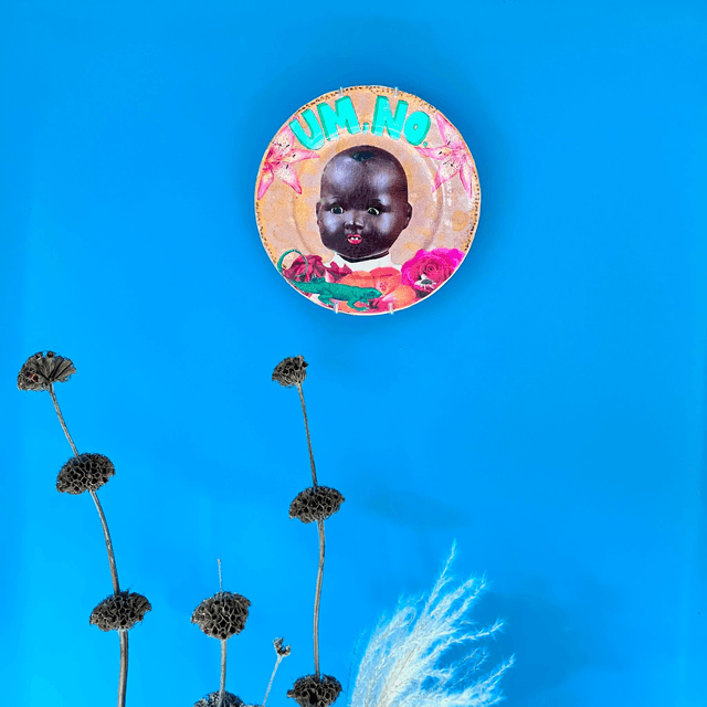 "Um, No" Bronze Upcycled Wall Plate - House of Frisson