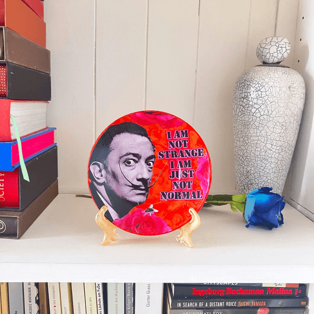 "I Am Not Strange, I Am Just Not Normal" Red Upcycled Trinket Dish - House of Frisson