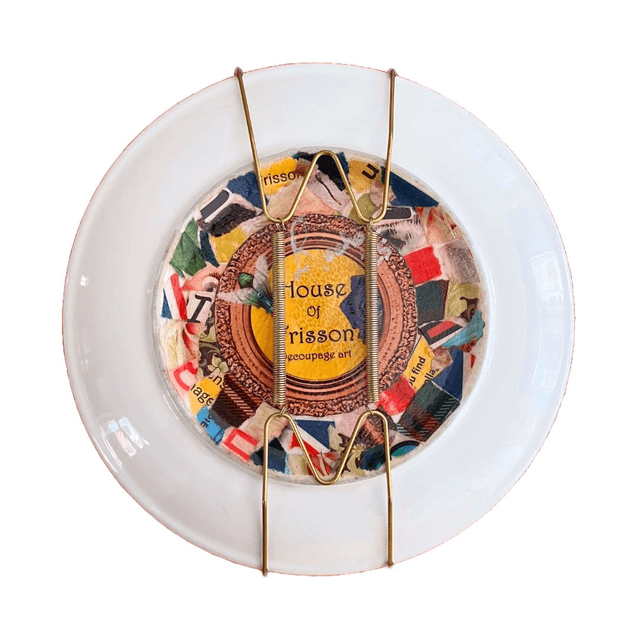 "More Freedom" Silver Upcycled Wall Plate - House of Frisson