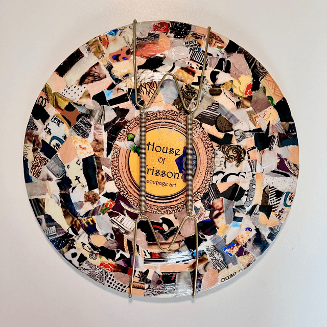 "You Are Not Alone" Yellow Upcycled Wall Plate - House of Frisson