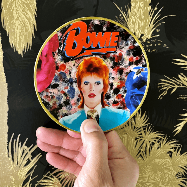 "Bowie" Black Upcycled Trinket Dish by House of Frisson