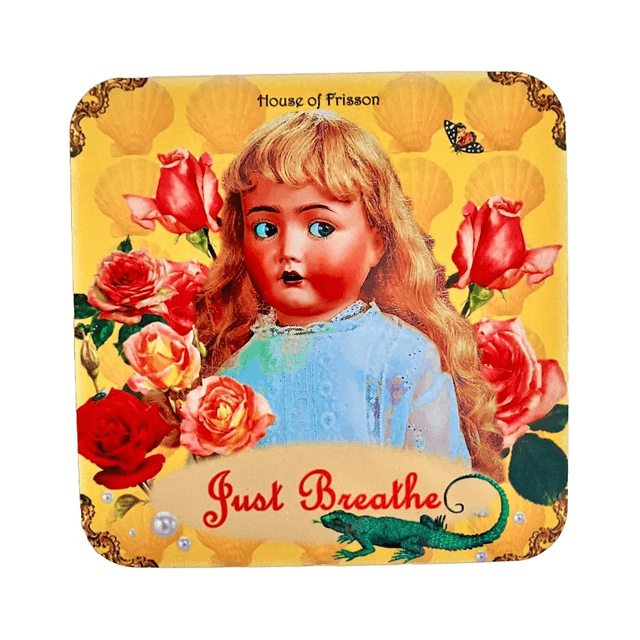 &quot;Just Breathe&quot; Coaster by House of Frisson