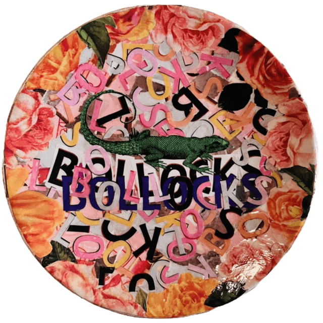 “Bollocks” Multicolour Upcycled Wall Plate - House of Frisson
