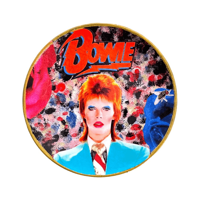 &quot;Bowie&quot; Black Upcycled Trinket Dish by House of Frisson